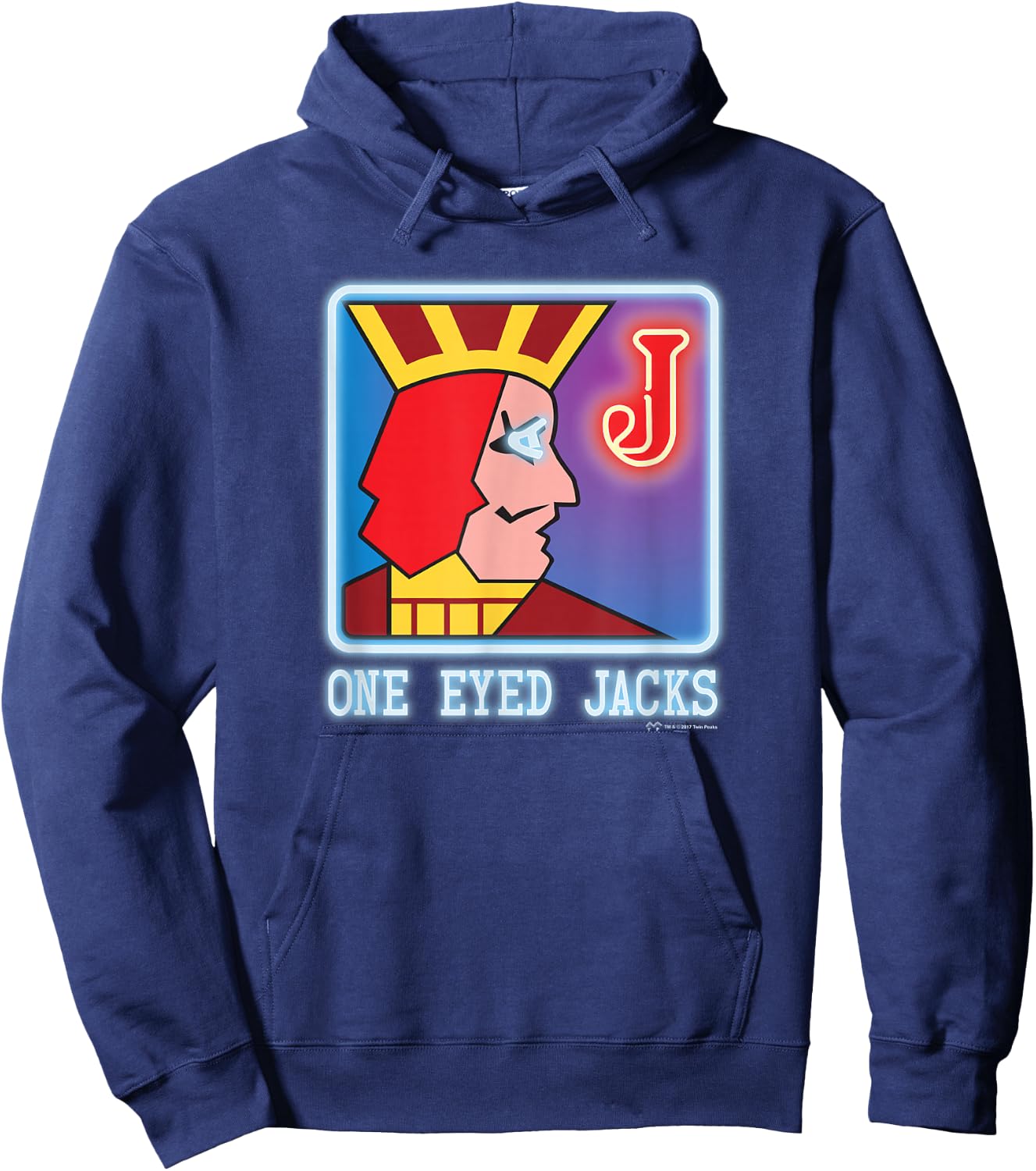 Twin Peaks One Eyed Jacks Hoodie - Hoodie | Navy