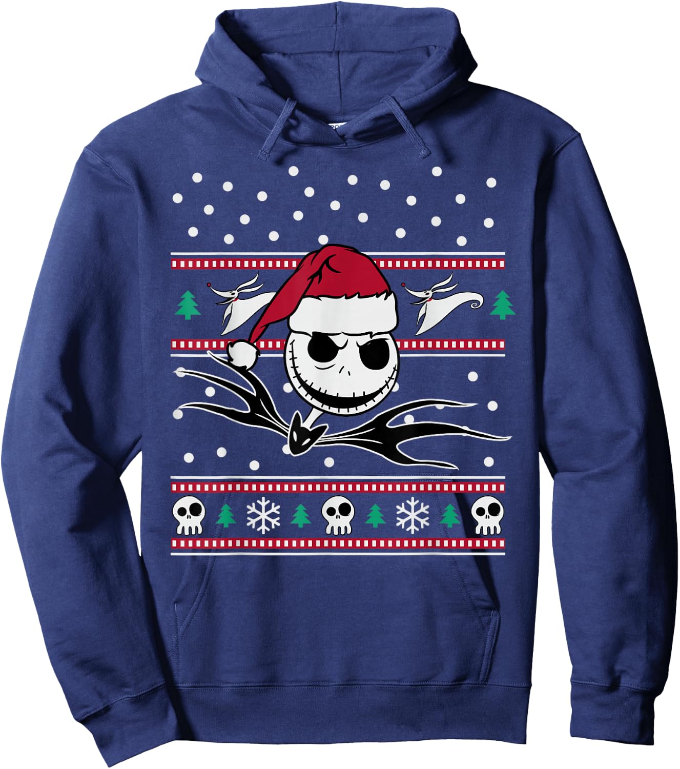 Disney - Nightmare Before Christmas Jack BW Hoodie - Hoodie | Navy