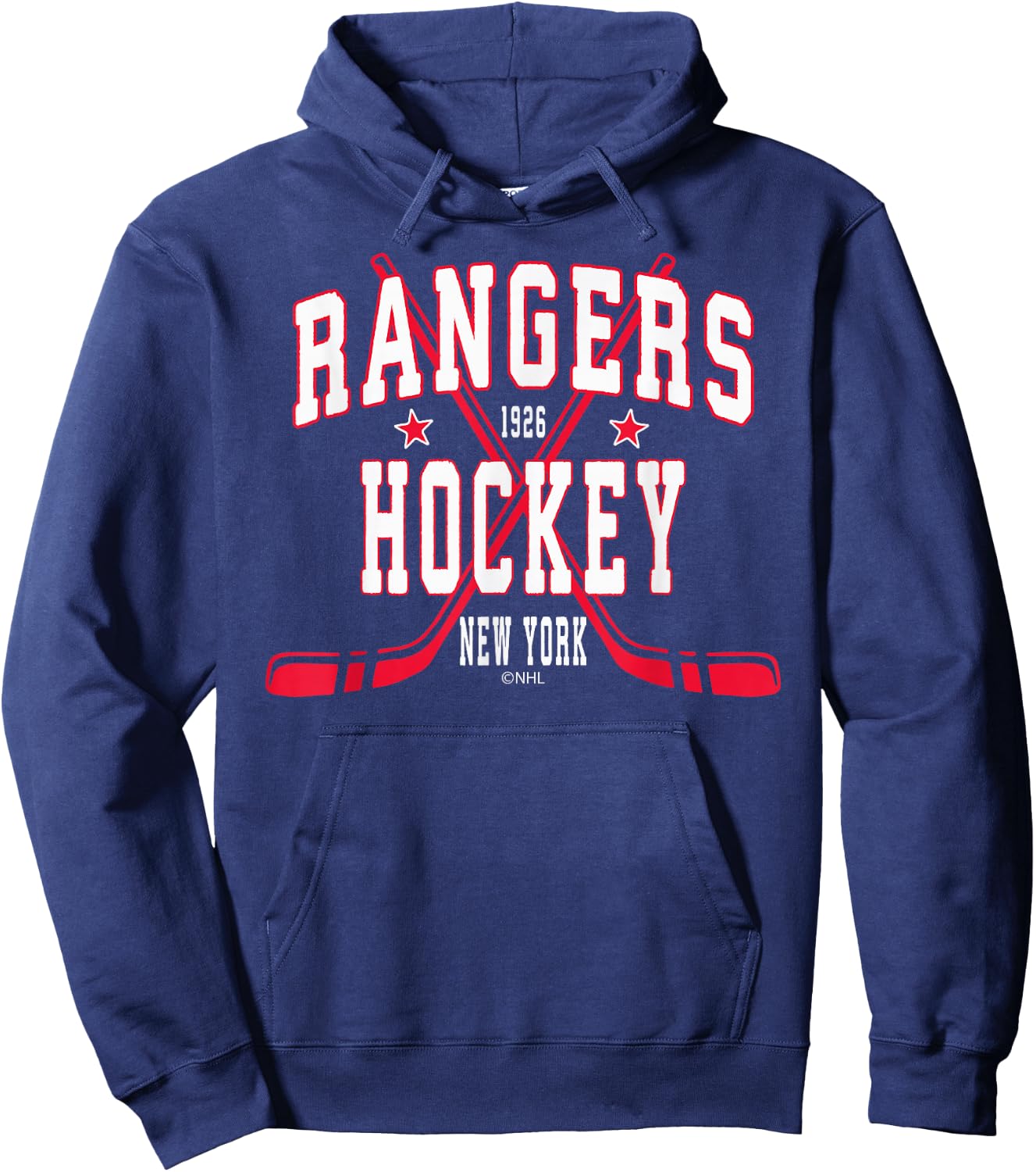 New York Rangers Stars Officially Licensed Hoodie - Hoodie | Navy