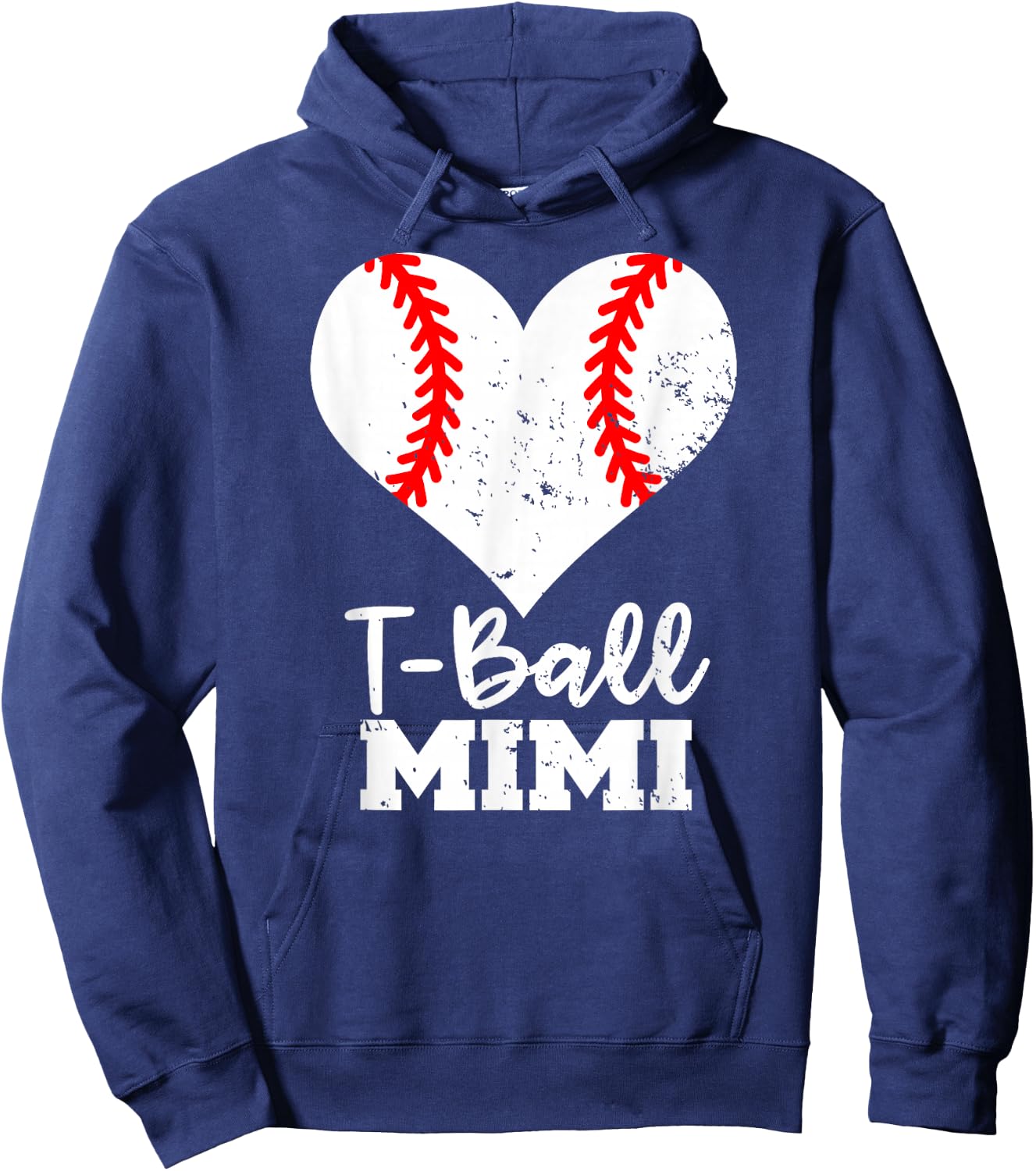 T-Ball Mimi Heart Funny Ball Mimi Hoodie - Hoodie | Navy