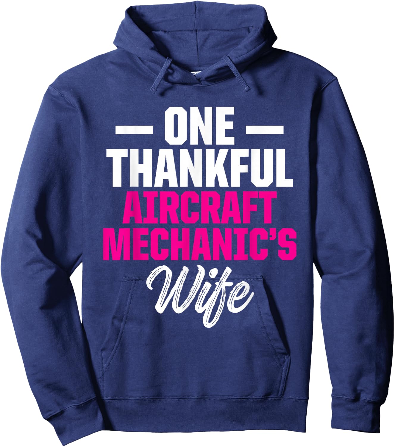 Aircraft Mechanic Wife Maintenance Technician Hoodie - Hoodie | Navy
