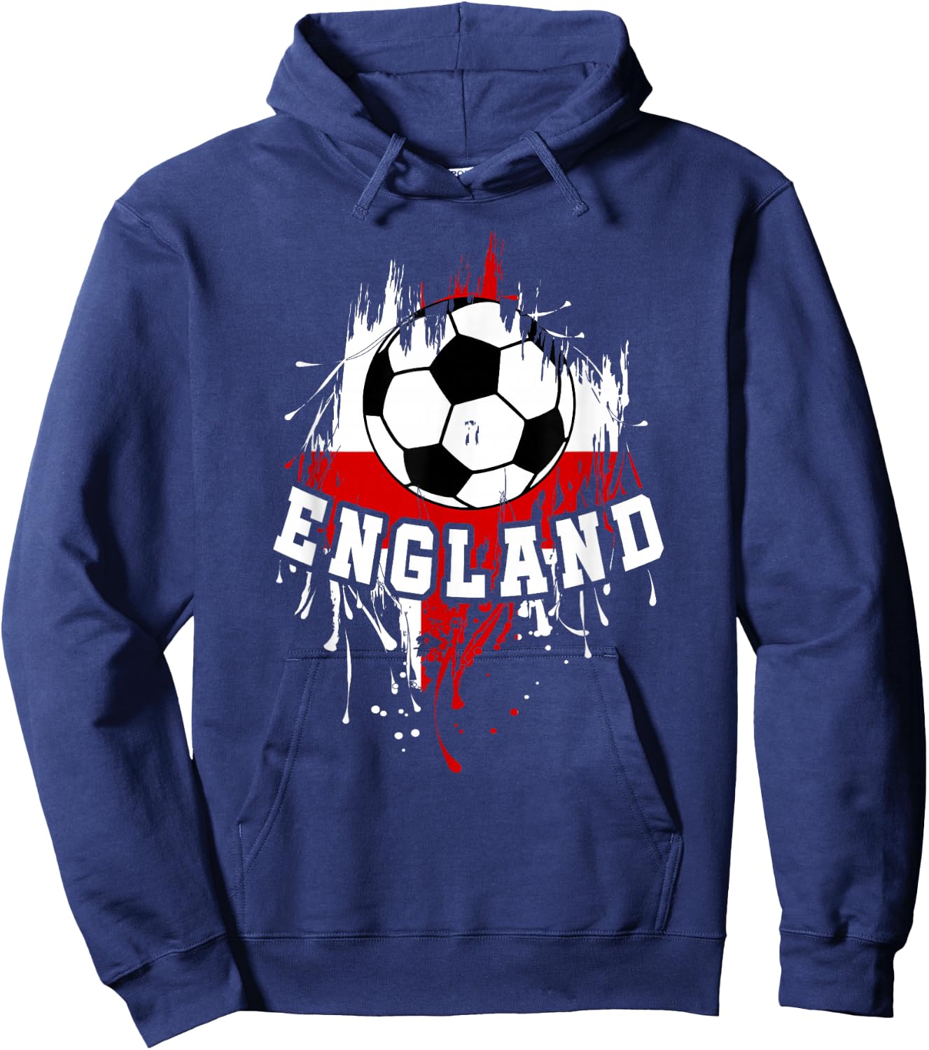 England Soccer English Football England Futbol Hoodie - Hoodie | Navy