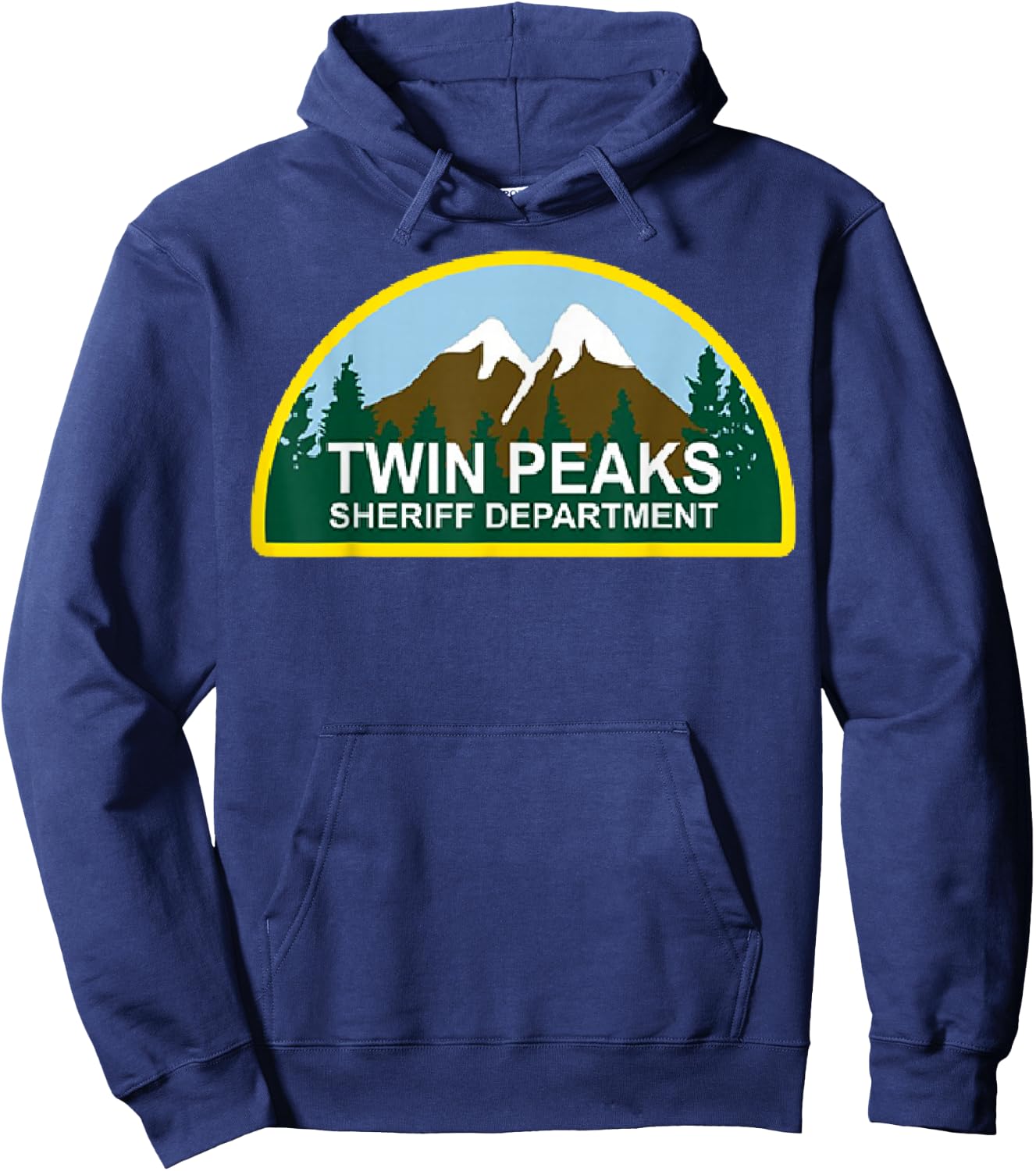 Twin Peaks Sheriff Department Graphic Hoodie - Hoodie | Navy
