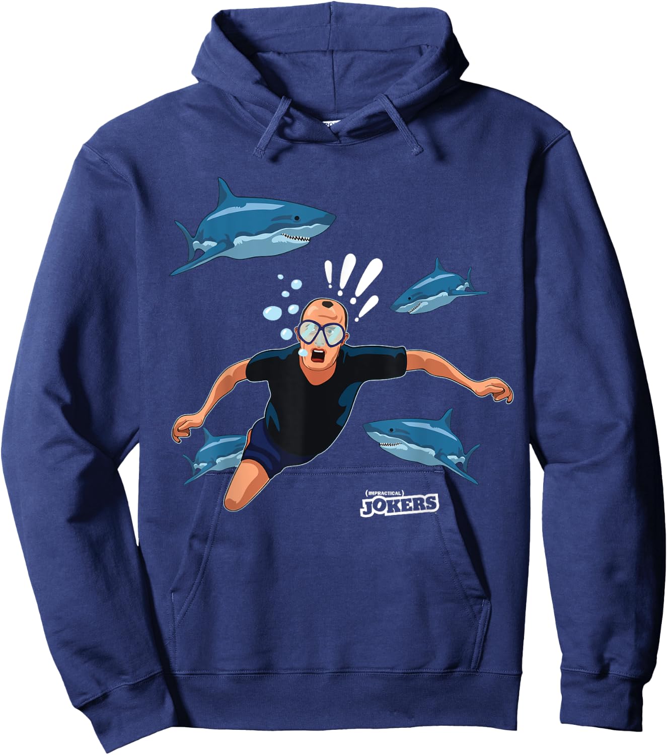 Impractical Jokers Murr and Shark Hoodie - Hoodie | Navy