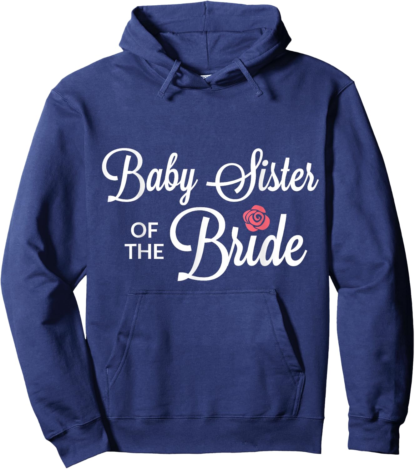 Baby Sister Of The Bride Wedding Party Hoodie - Hoodie | Navy