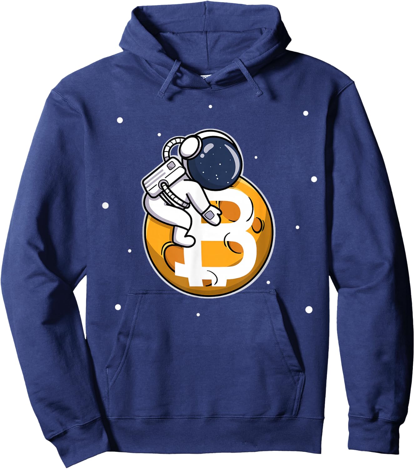 To The Moon Astronaut Crypto Currency Hoodie - Hoodie | Navy