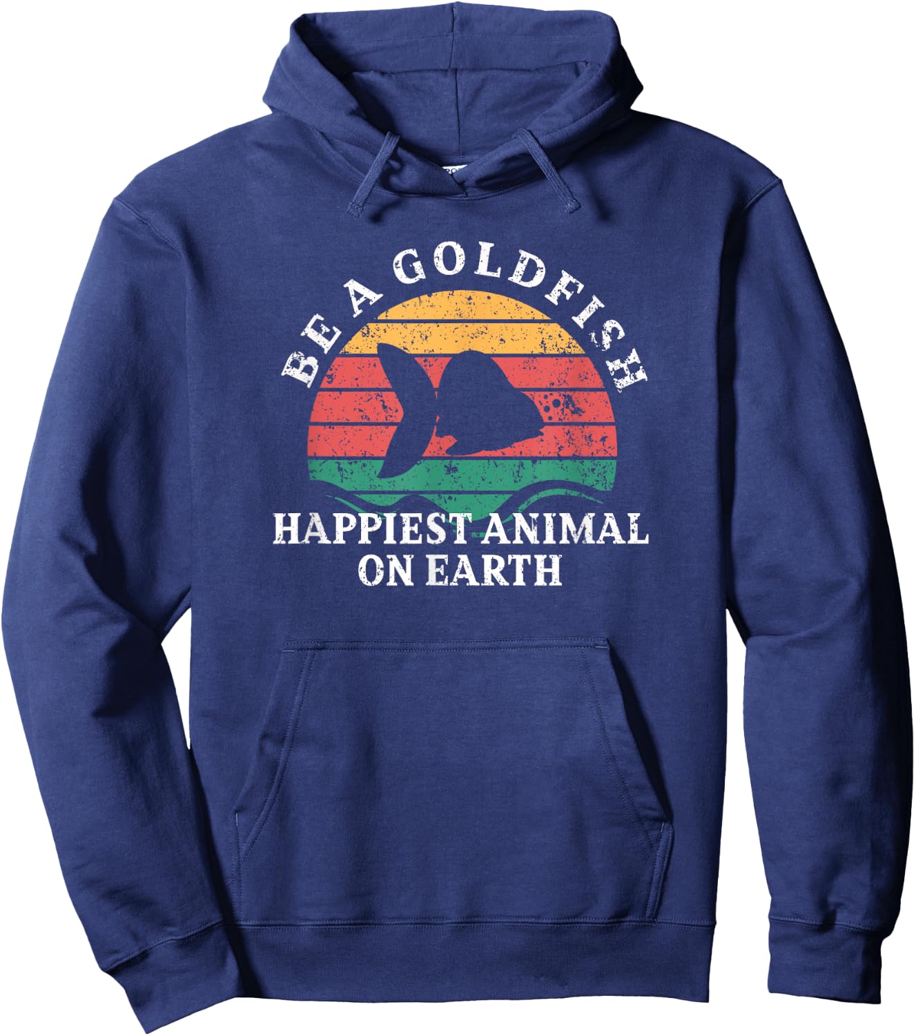 Be a goldfish Design for goldfish lover Hoodie - Hoodie | Navy