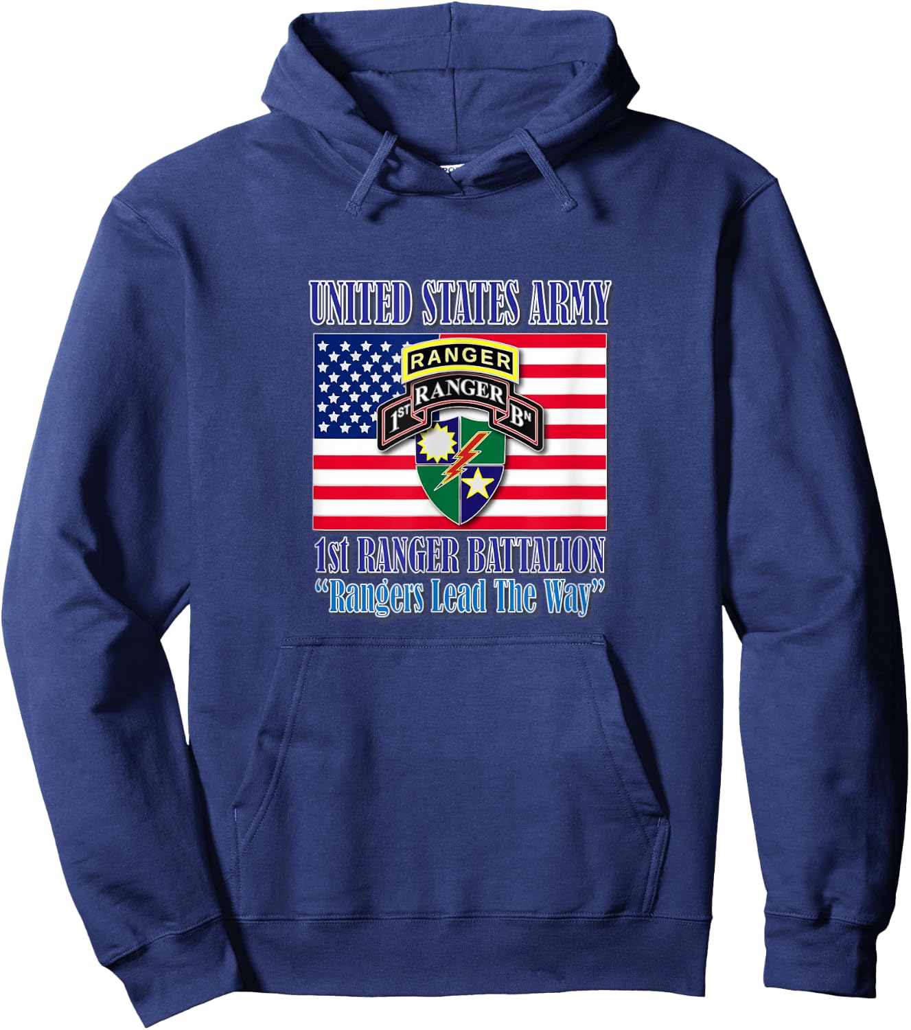 1st Ranger Battalion Hoodie - Hoodie | Navy