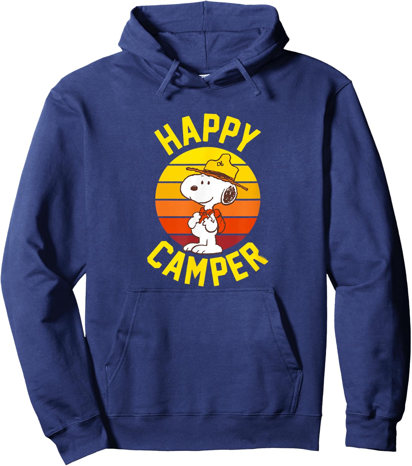 Peanuts - Snoopy Happy Camper Hoodie - Hoodie | Navy