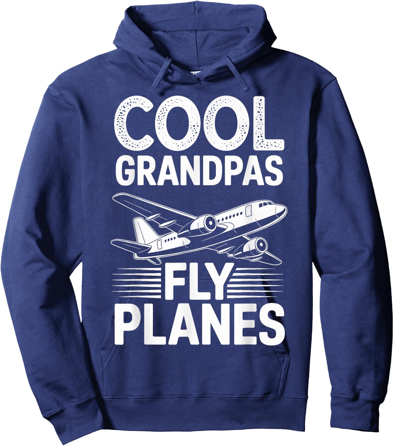 Cool Grandpas Fly Planes Funny Pilot Grandpa Hoodie - Hoodie | Navy