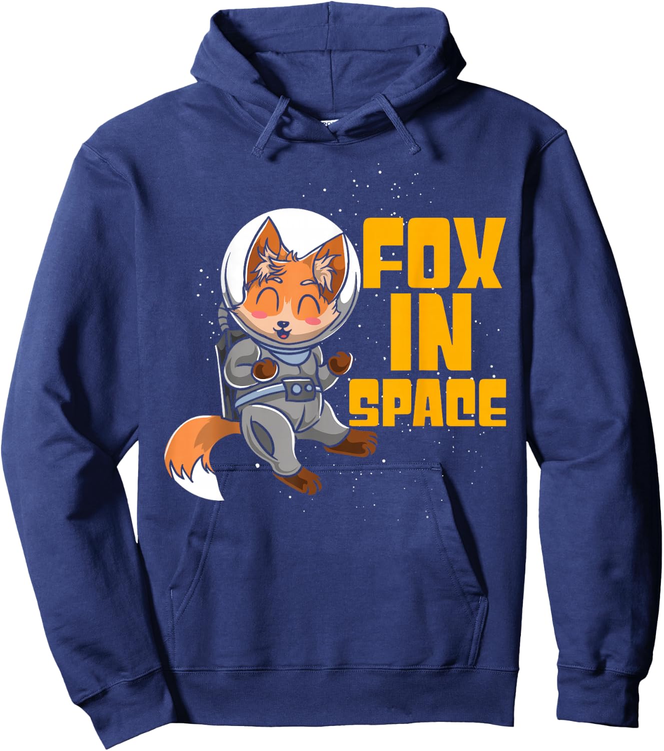 Fox In Space Fennec Fox Astronaut Hoodie - Hoodie | Navy