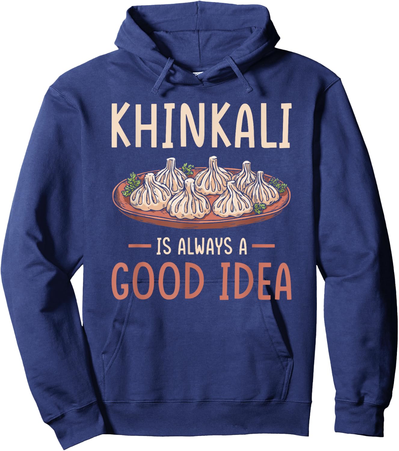 Khinkali Georgia Cousine funny Khinkali Hoodie - Hoodie | Navy