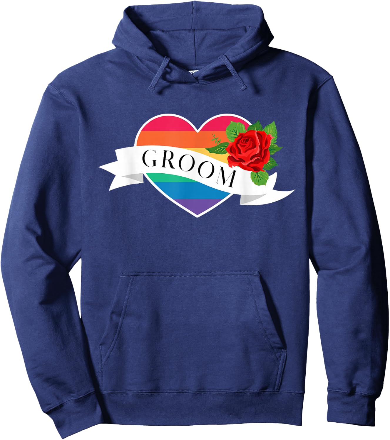 Groom LGBT Gay Marriage Groom Hoodie - Hoodie | Navy