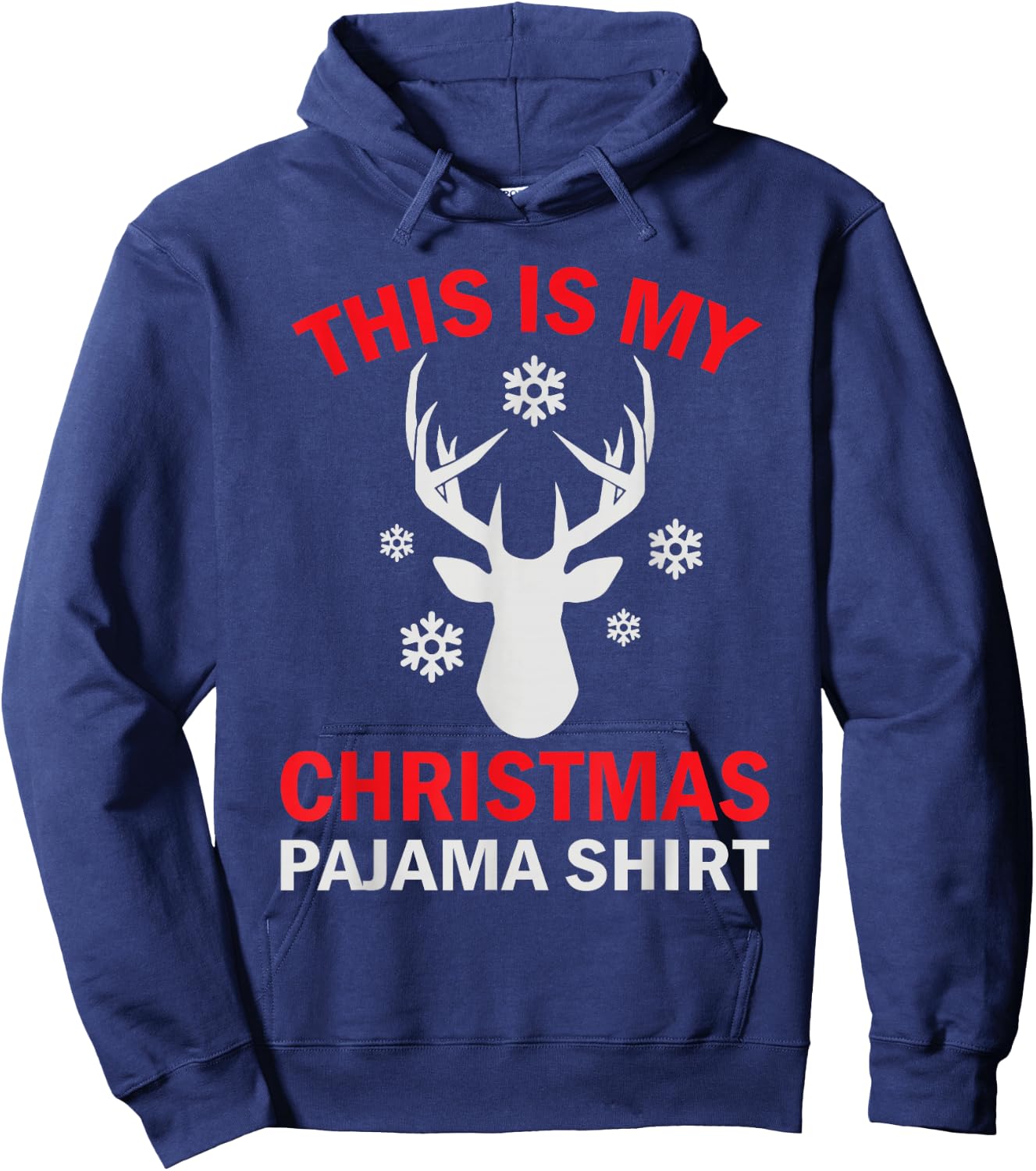 This Is My Christmas Pajama Deer Hunter Hoodie - Hoodie | Navy