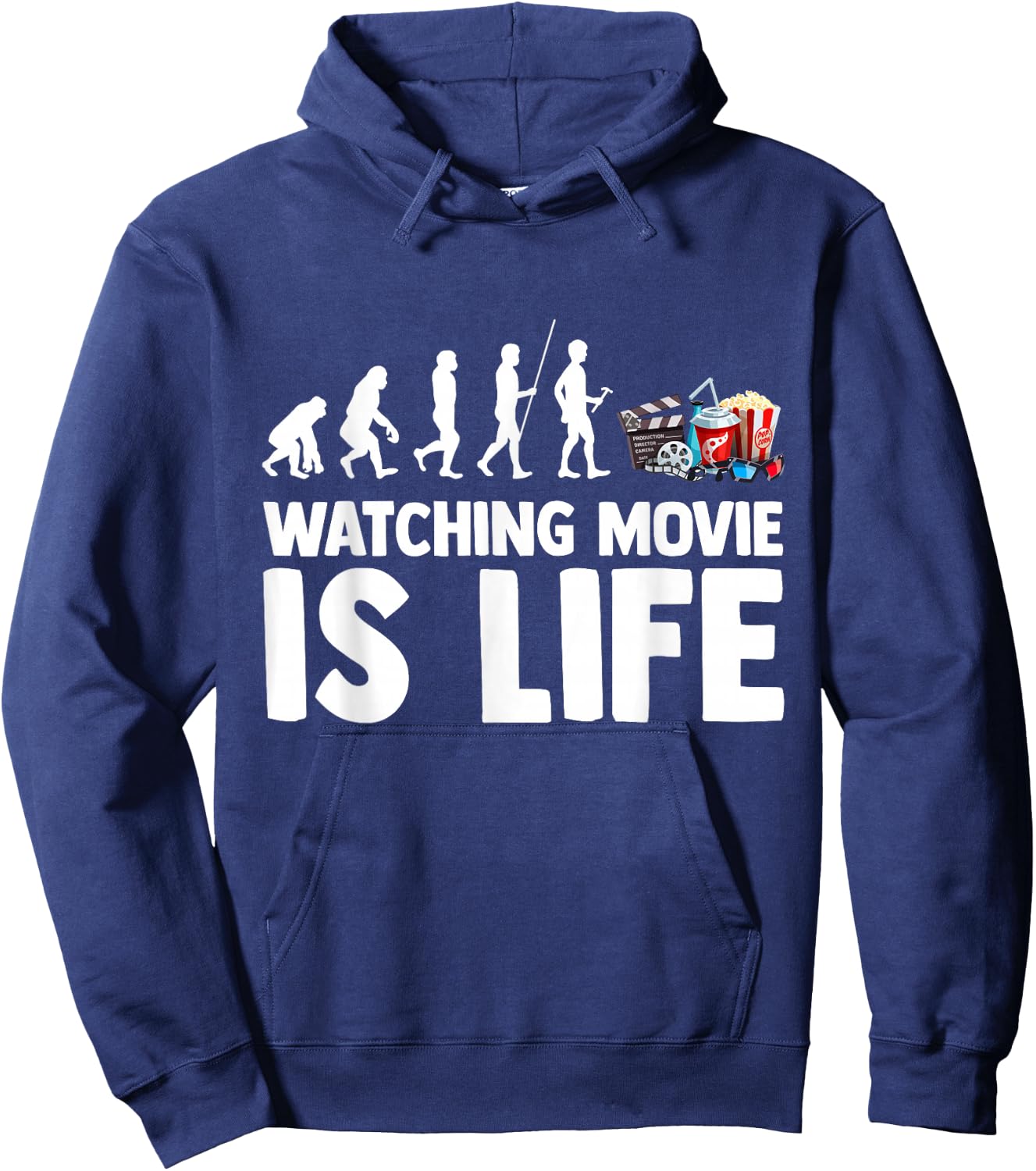 Movie Action Cinema Film Comedy Flick Feature Hoodie - Hoodie | Navy