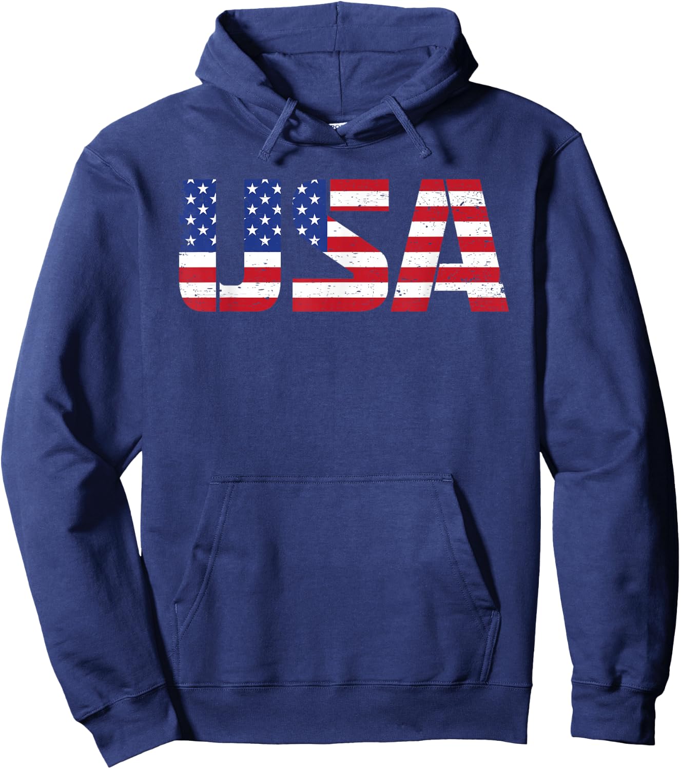 USA American Flag - 4th of July Hoodie - Hoodie | Navy