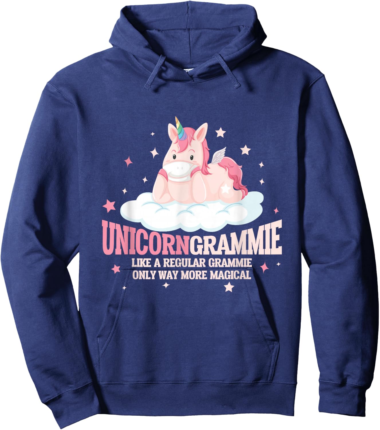 Unicorn Grammie Funny Grandmother Horse Lover Hoodie - Hoodie | Navy