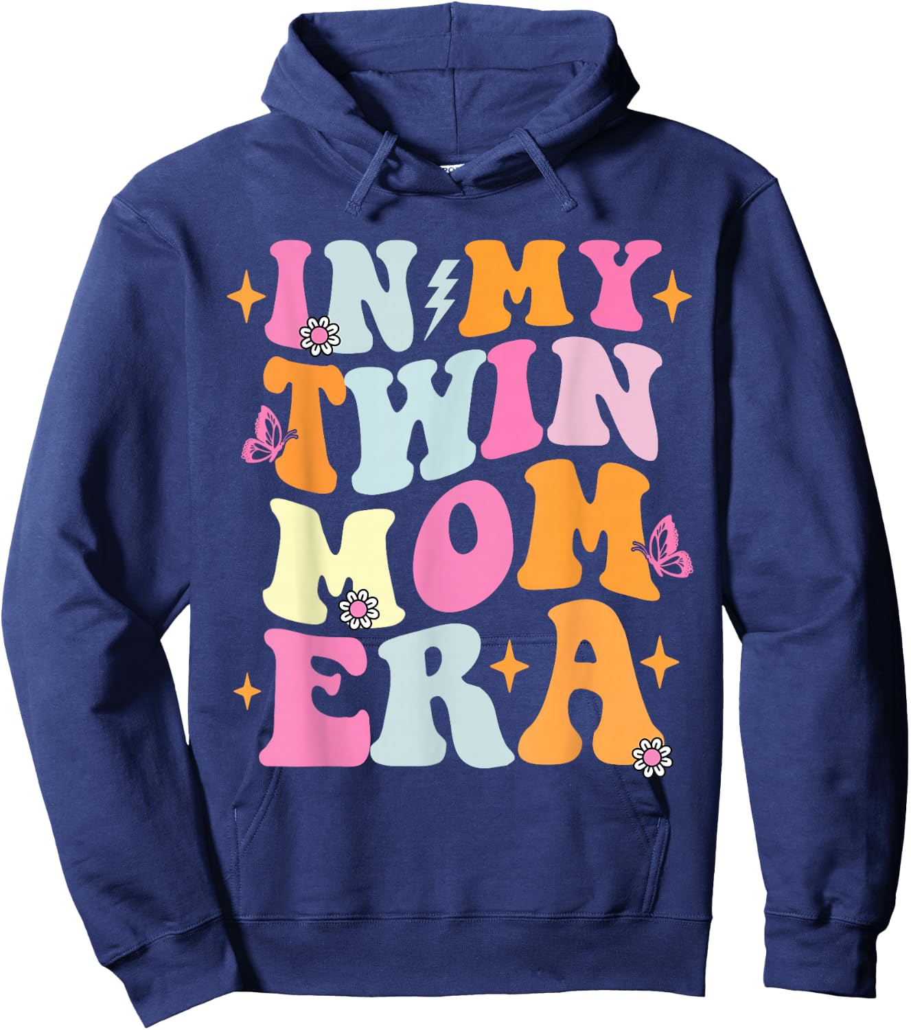 In My Twin Mom Era Hoodie - Hoodie | Navy