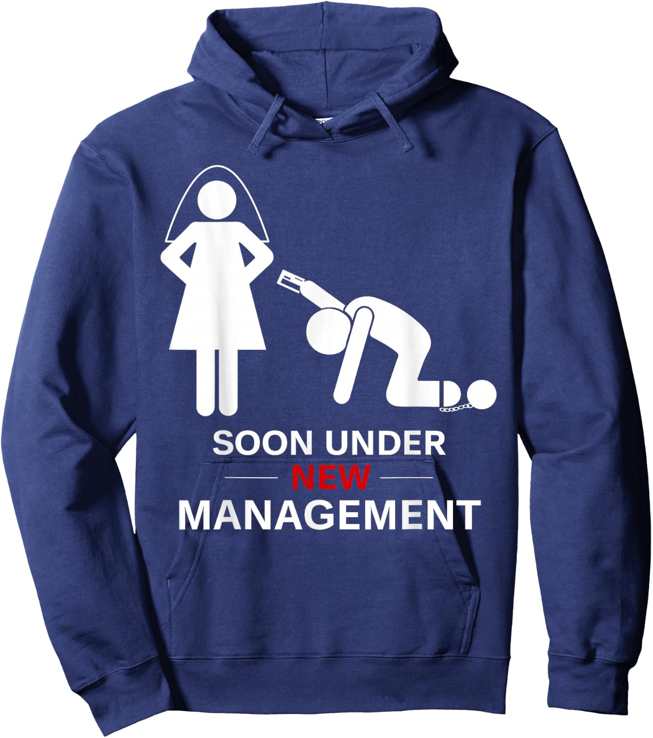 Groom Shirt, Stag Party, Under New Leadership Hoodie - Hoodie | Navy