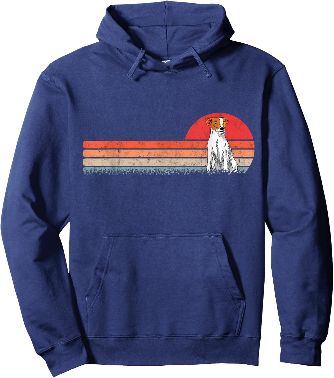 Parson Russell Terrier Retro Hoodie - Hoodie | Navy