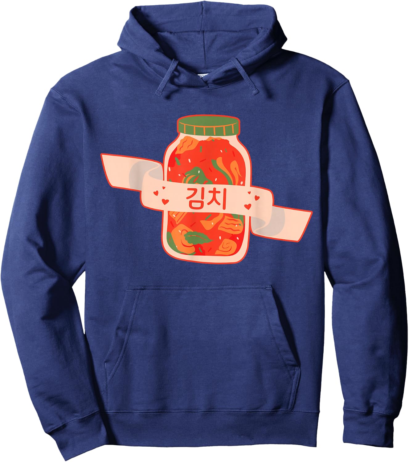 Love Kimchi Jar South Korean Kpop Hoodie - Hoodie | Navy