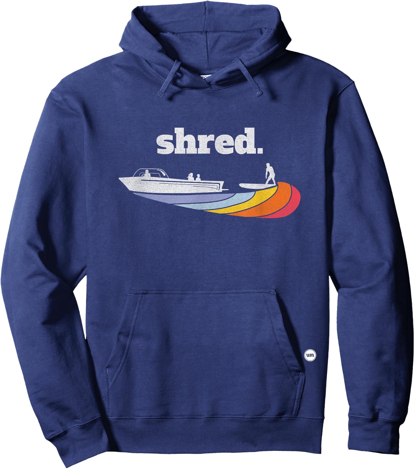 Wakesurfing Shred Vintage - Kids Hoodie - Hoodie | Navy