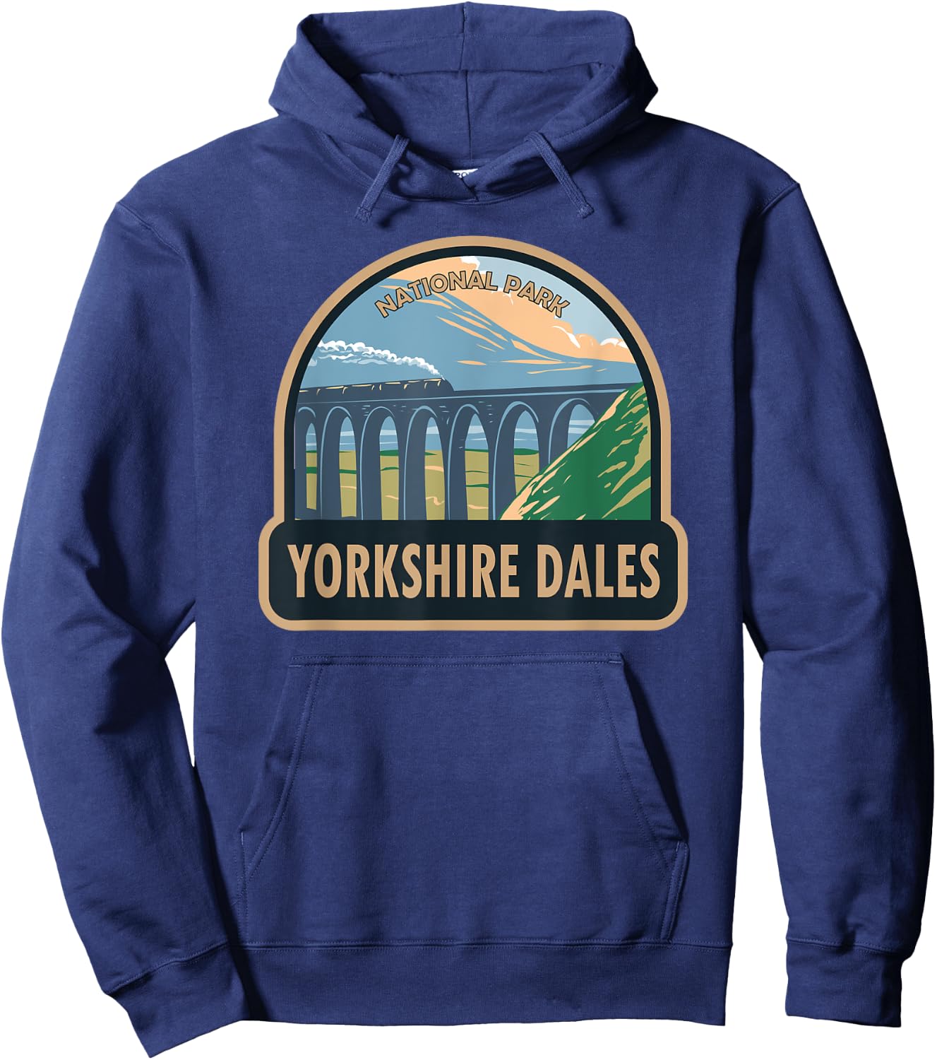 Yorkshire Dales National Park England Vintage Hoodie - Hoodie | Navy