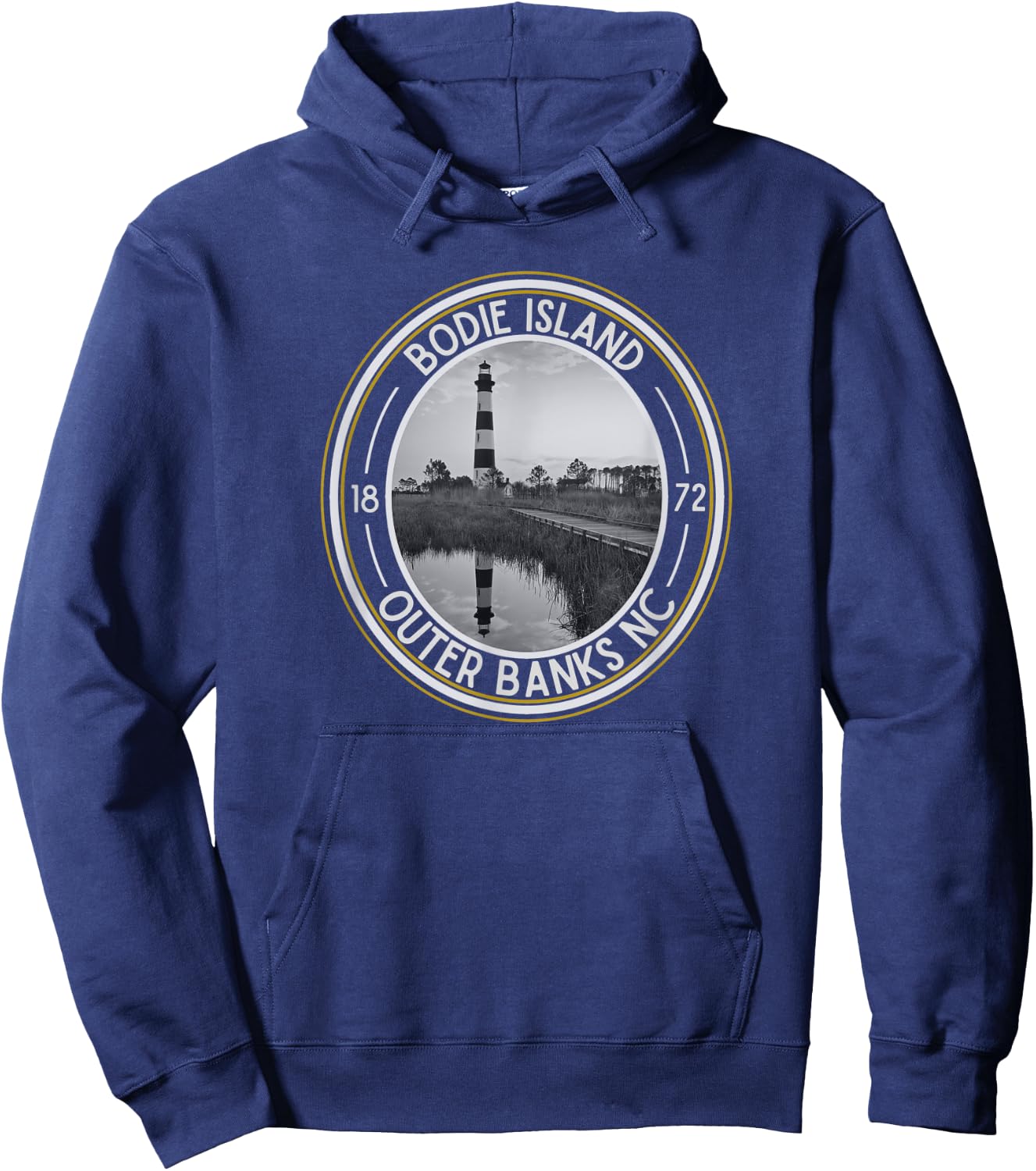 Bodie Island Light House, North Carolina Hoodie - Hoodie | Navy