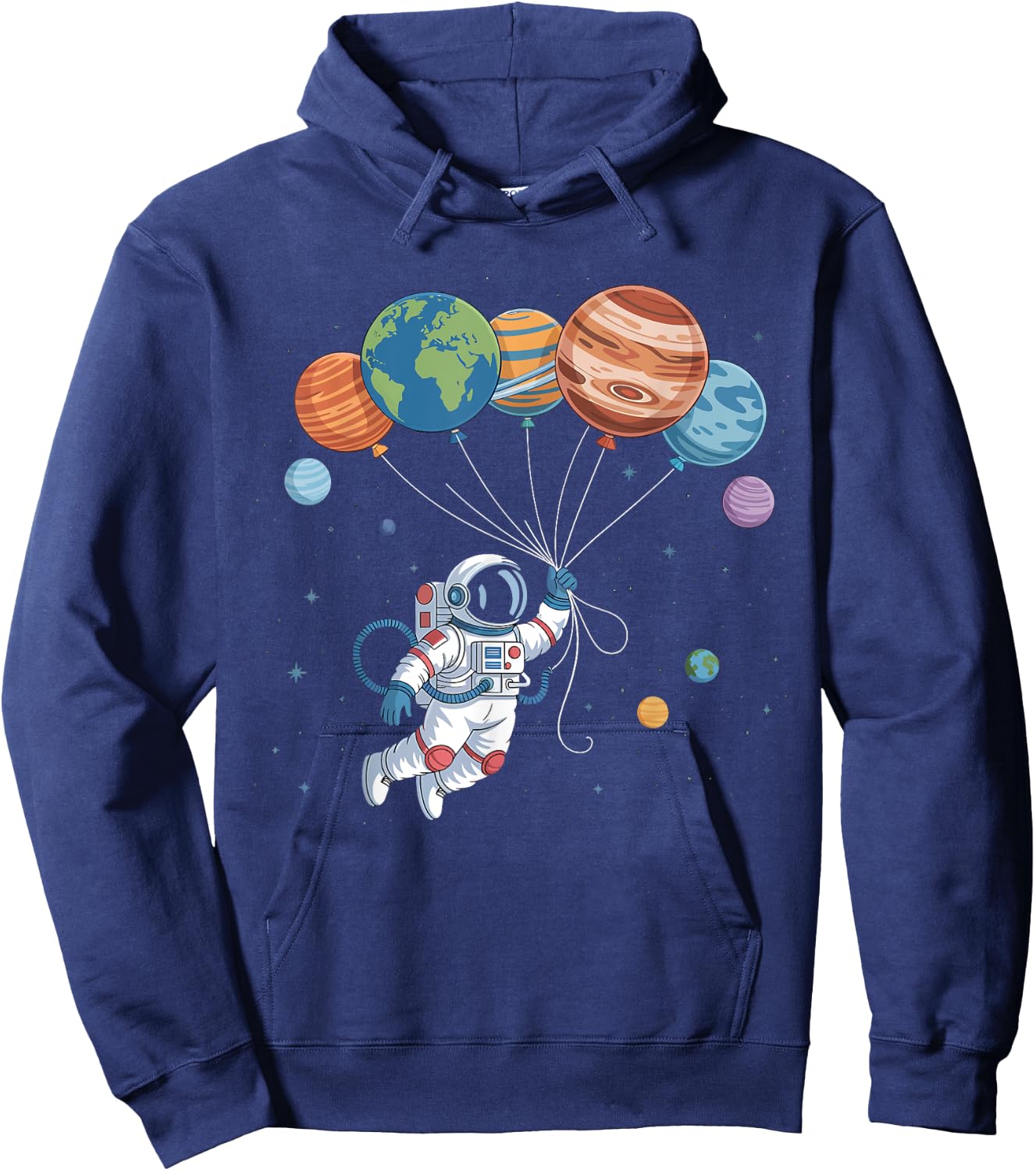 Planet Astronaut Space Science Moon Design Hoodie - Hoodie | Navy