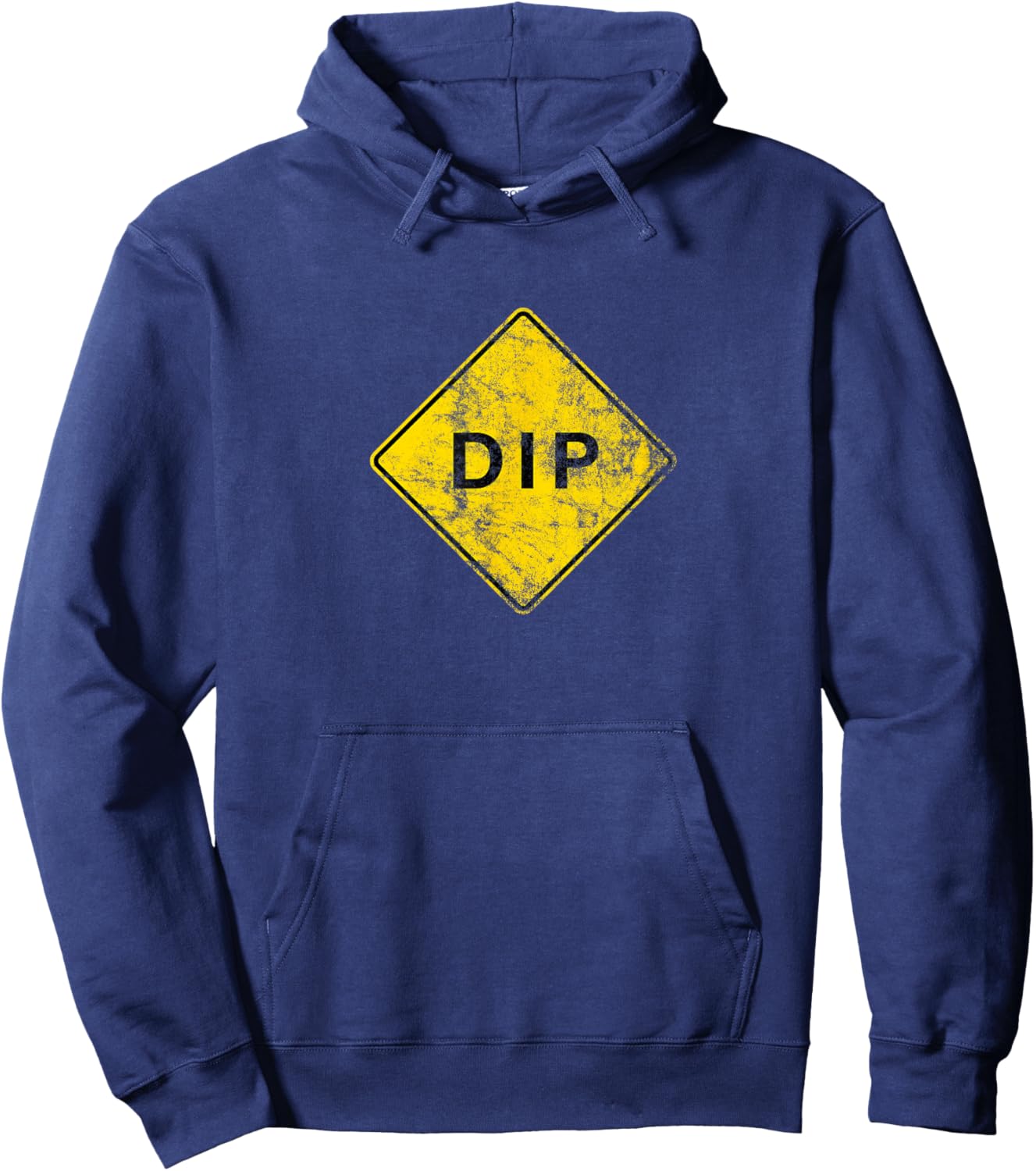 Road Sign Dip Hoodie - Hoodie | Navy