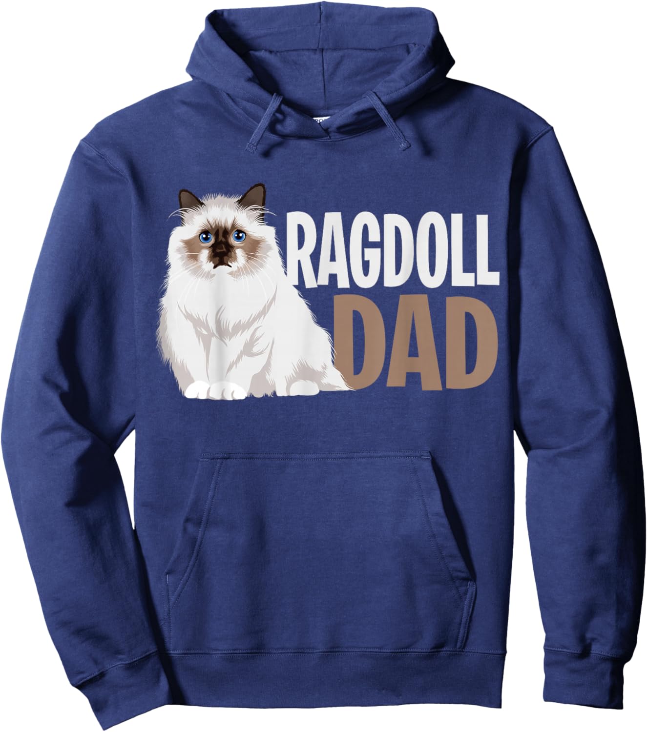 Ragdoll Cat Dad Lover Owner Hoodie - Hoodie | Navy