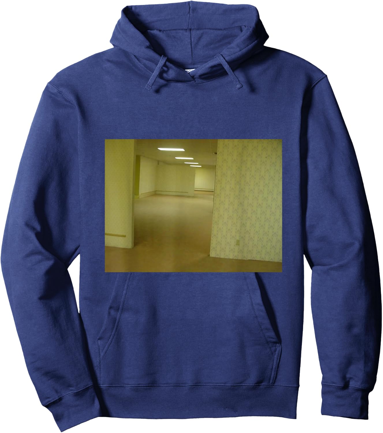 Welcome to The Backrooms Creepypasta Meme Hoodie - Hoodie | Navy