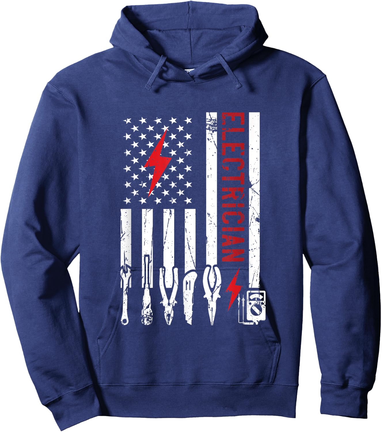 Electrician Design & Funny Electrical Design Hoodie - Hoodie | Navy