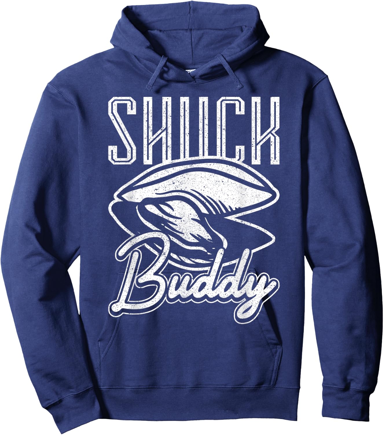 Shuck Buddy Oysters Hoodie - Hoodie | Navy