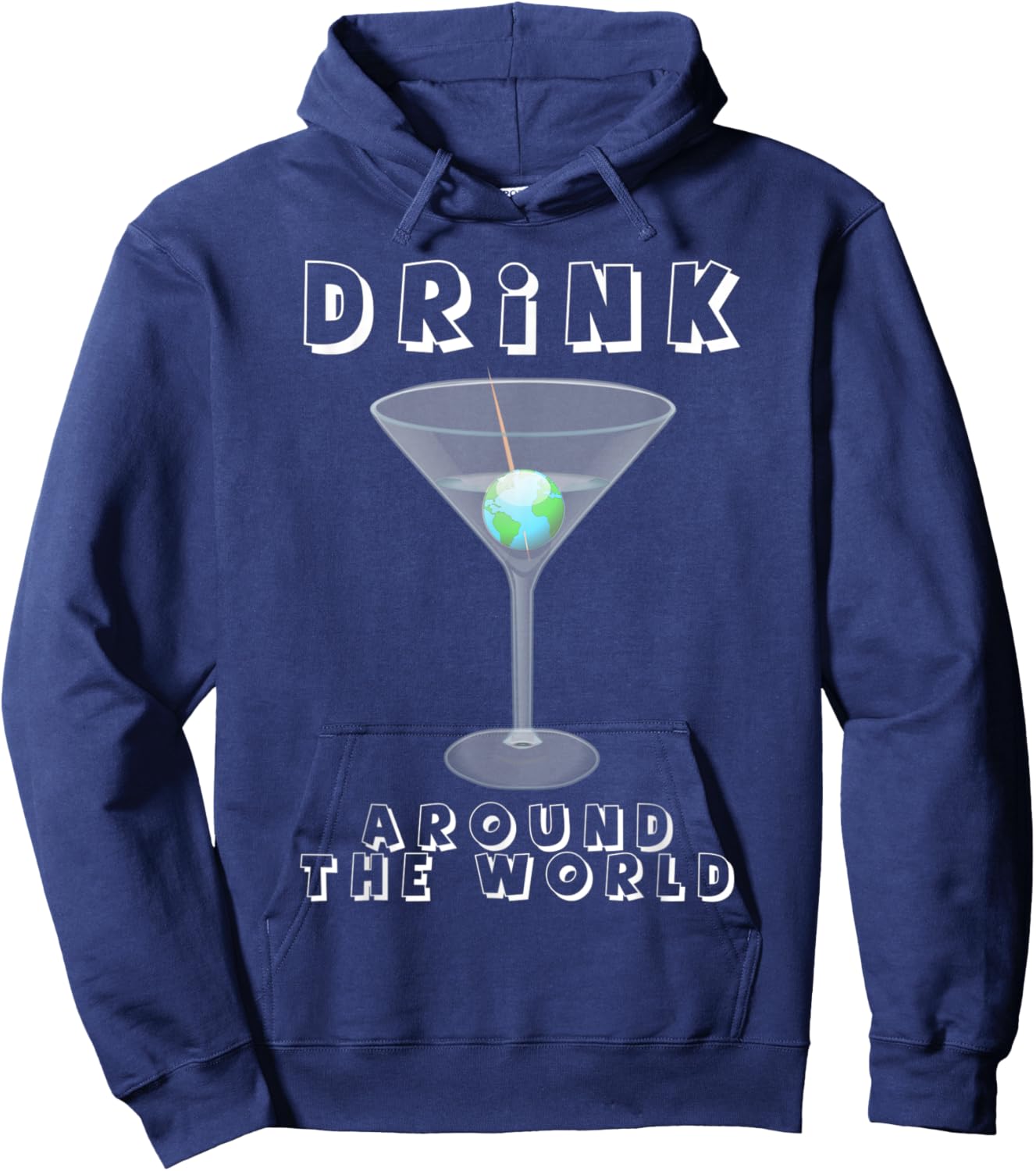 Drink Around the World Hoodie - Hoodie | Navy