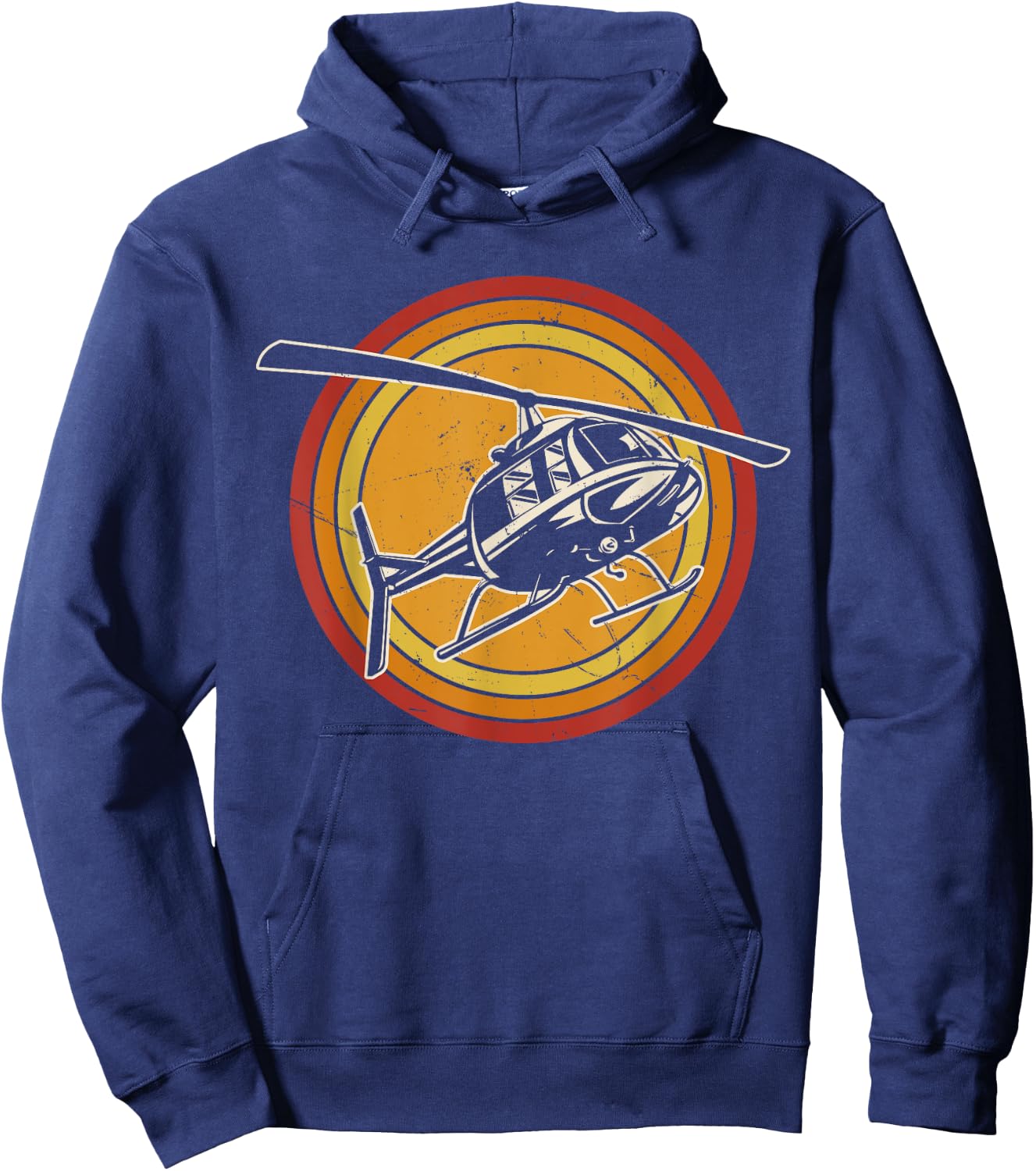 Helicopter Vintage Hoodie - Hoodie | Navy