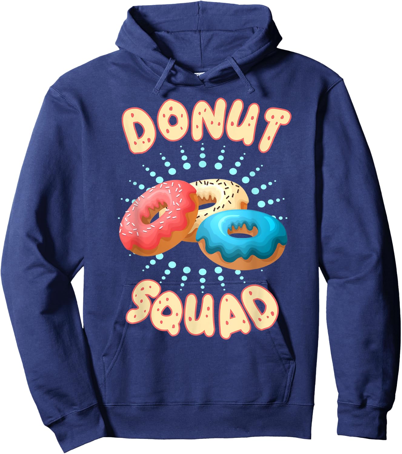 Funny Donut Squad Baker Donuts Boys Girls Kids Hoodie - Hoodie | Navy