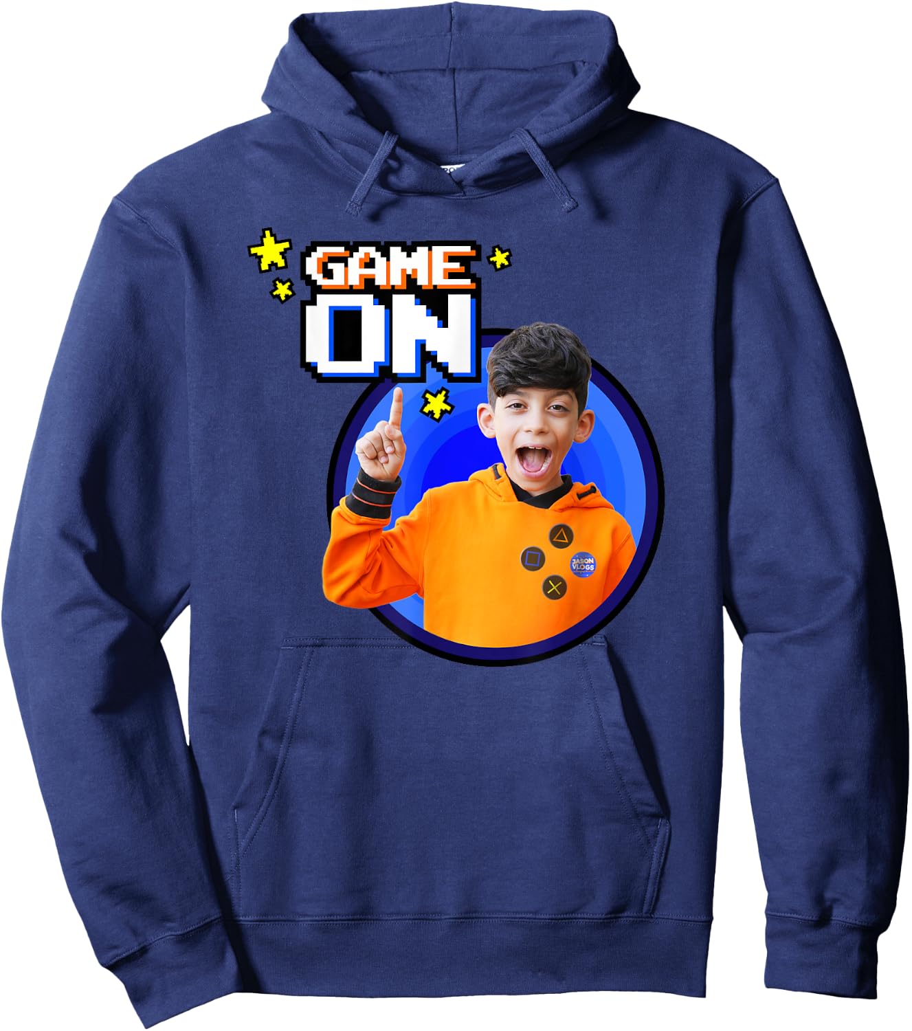 Jason Vlogs Game On Hoodie - Hoodie | Navy