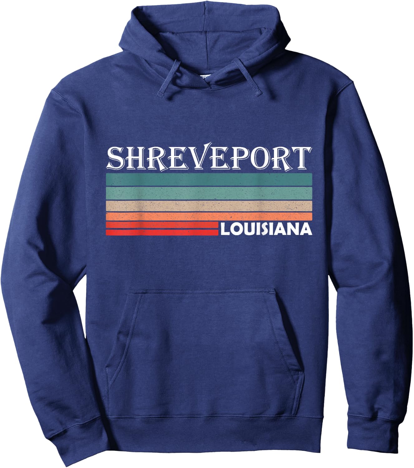 Retro Shreveport Louisiana LA Souvenir Gift Hoodie - Hoodie | Navy