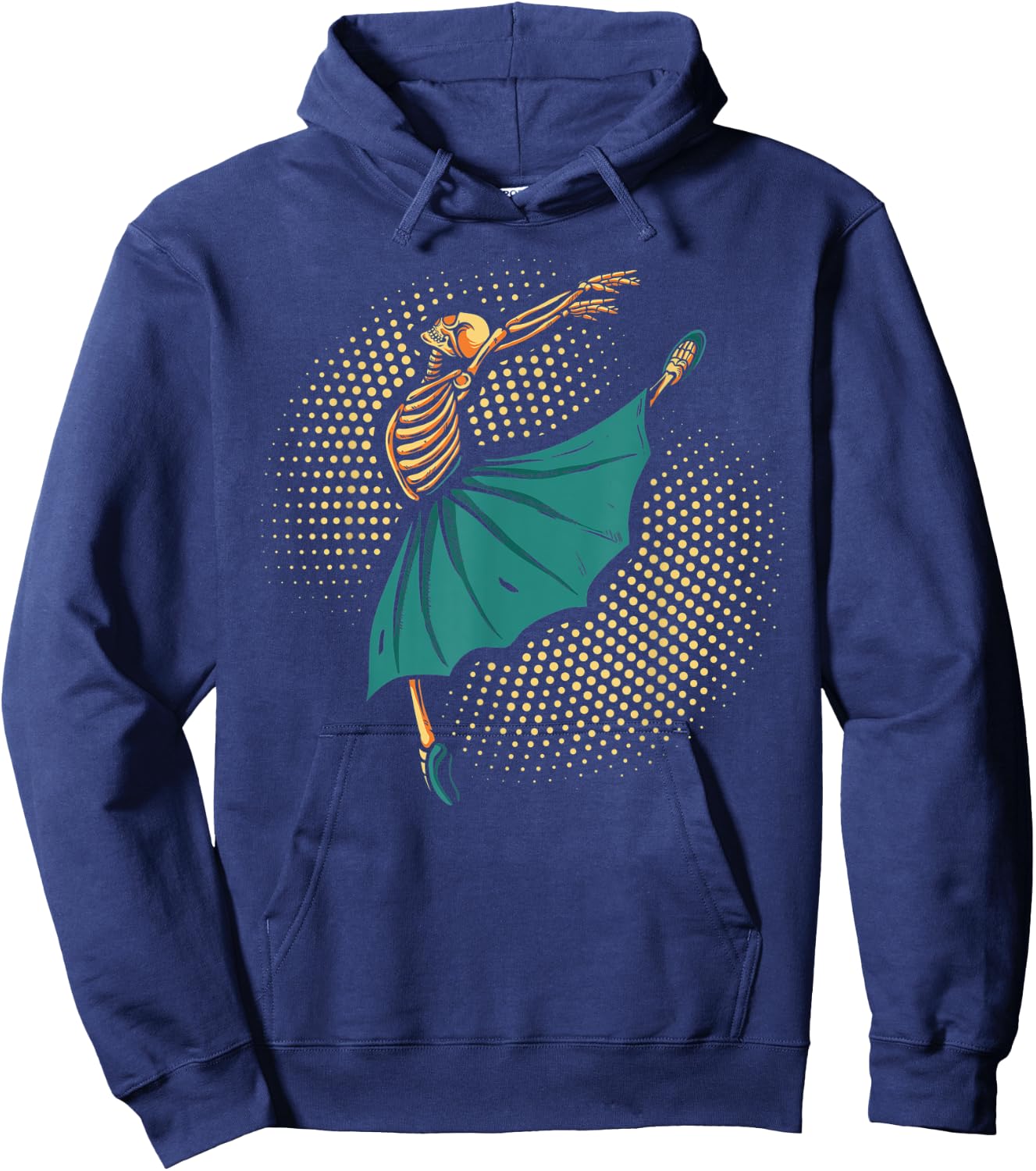 Funny Yoga Ballet Skeleton Ballerina Hoodie - Hoodie | Navy