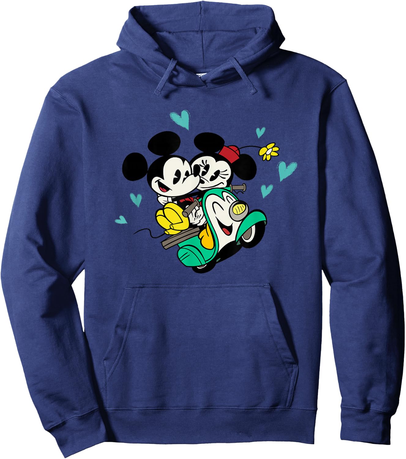 Disney Channel Mickey and Minnie Mouse Cartoon Hoodie - Hoodie | Navy