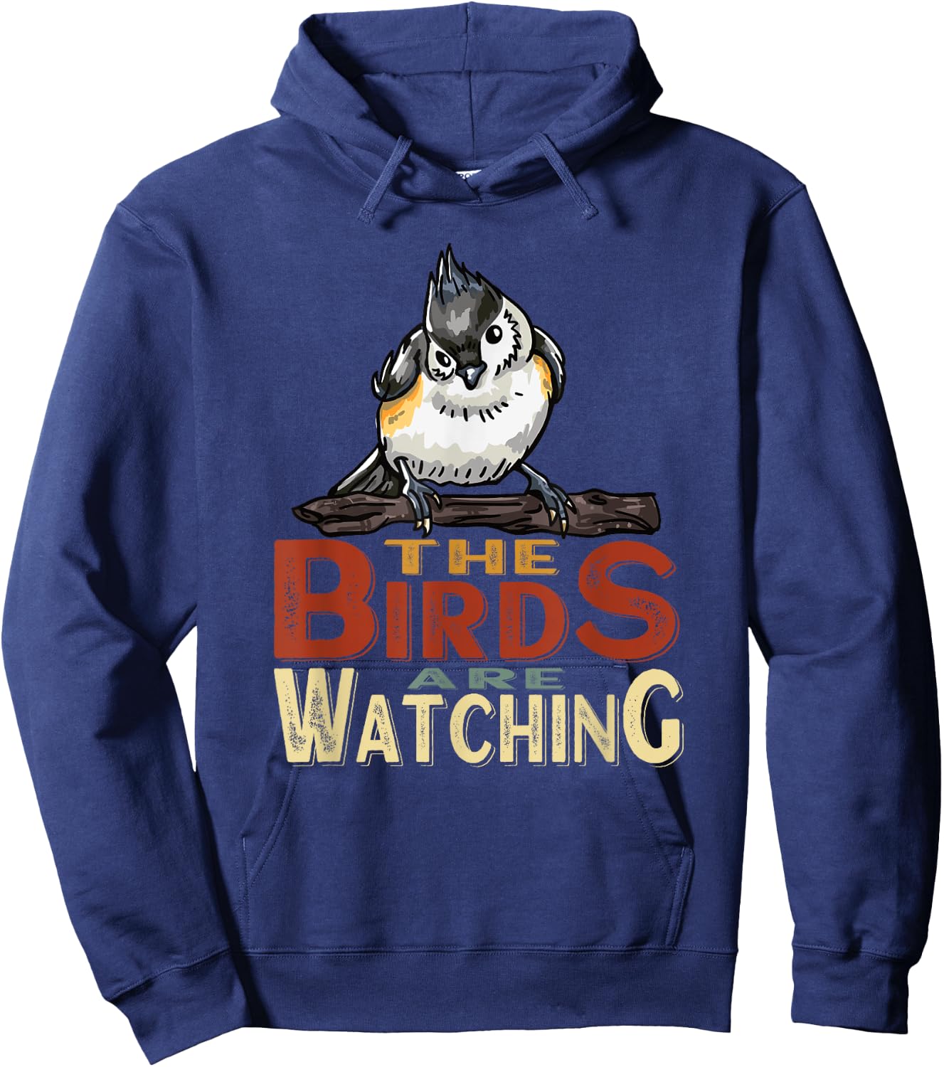 The Birds are Watching Outdoors Nature Hoodie - Hoodie | Navy