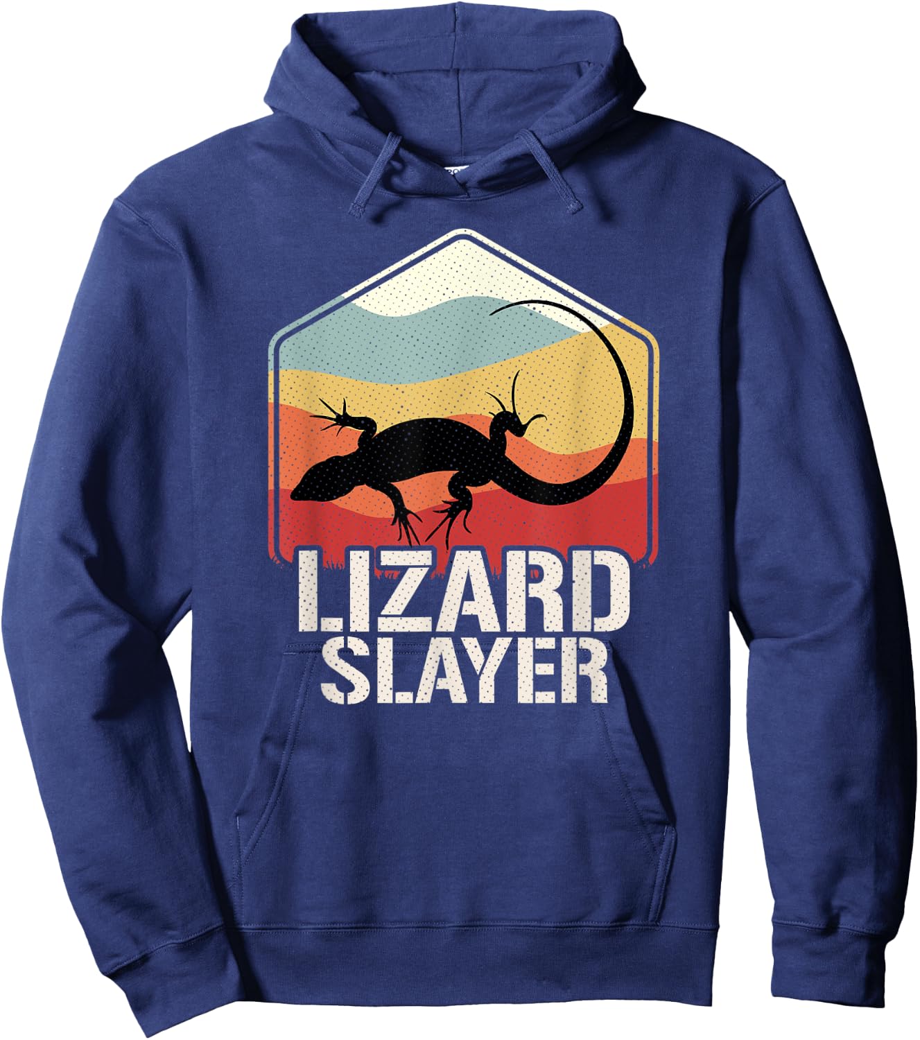 Lizard Slayer Lizard Hunting Hoodie - Hoodie | Navy
