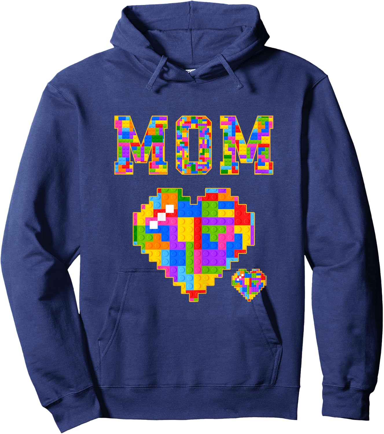 Mom Brick Builder Funny Blocks Master Builder Hoodie - Hoodie | Navy