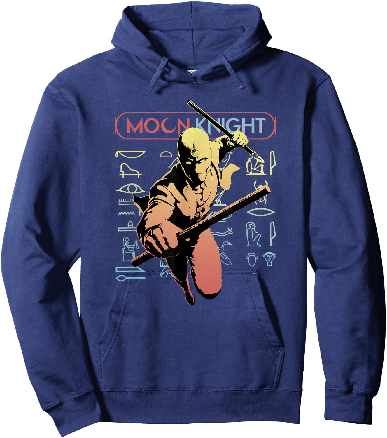 Marvel Moon Knight Action Poster Hoodie - Hoodie | Navy