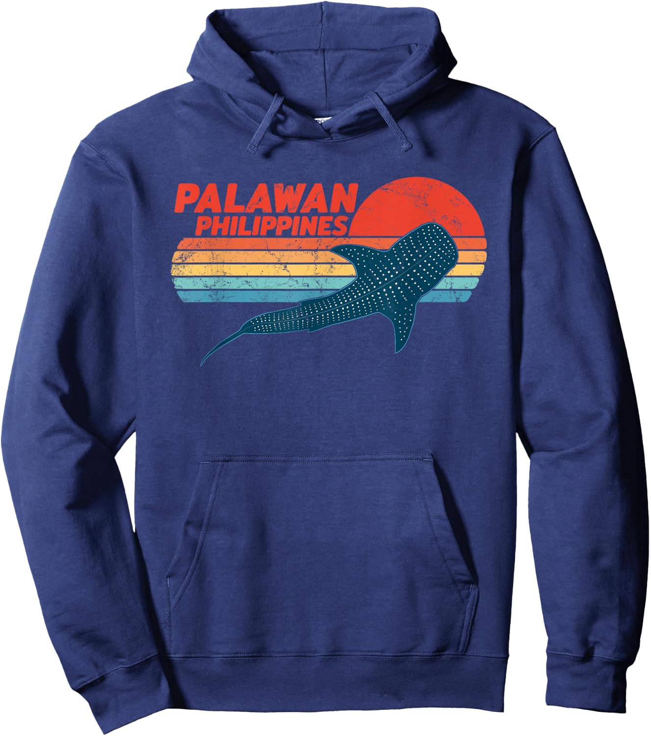 Palawan Philippines Whale Shark Hoodie - Hoodie | Navy