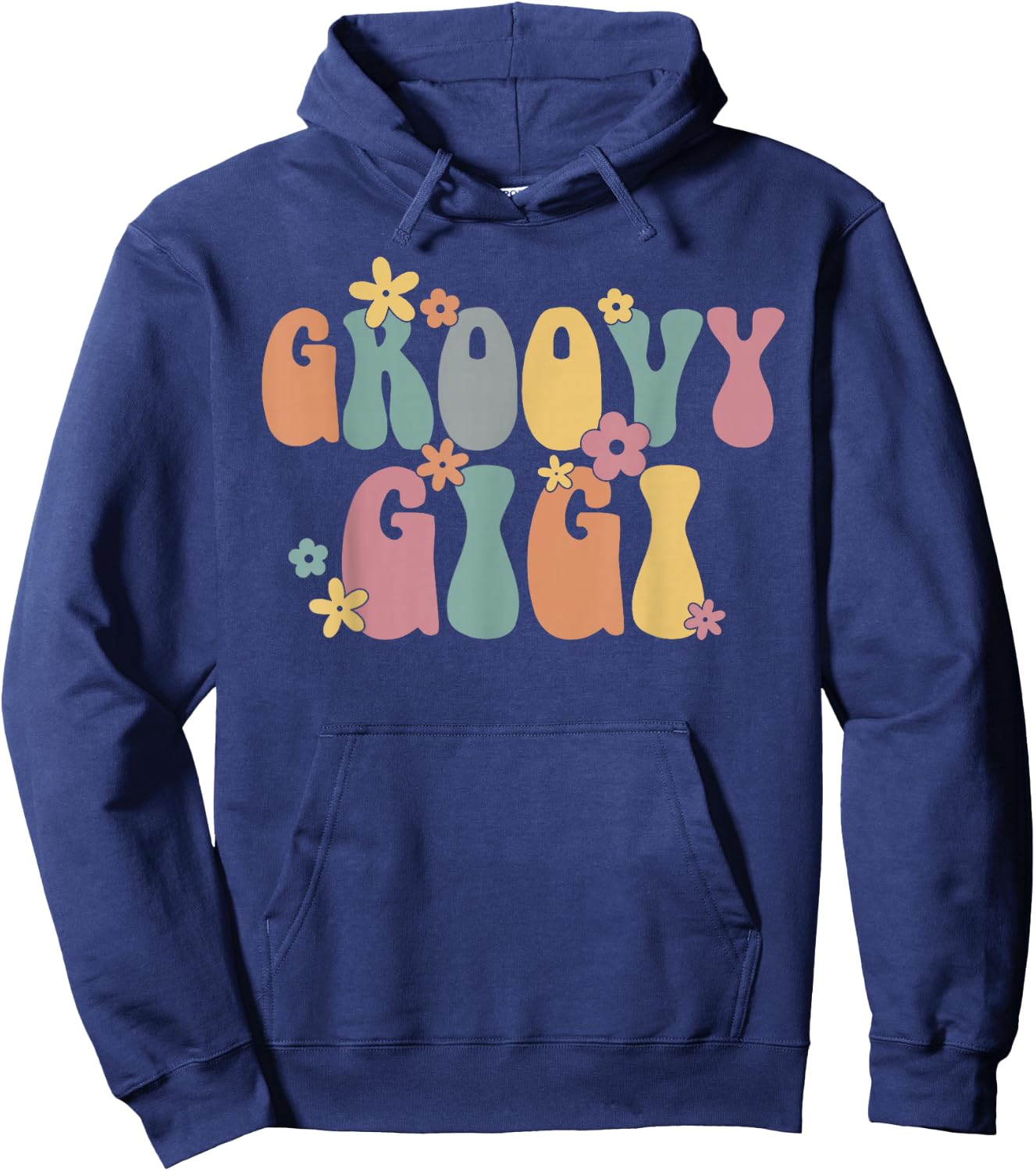 Groovy Gigi Groovy Grandma Groovy Grandmother Hoodie - Hoodie | Navy