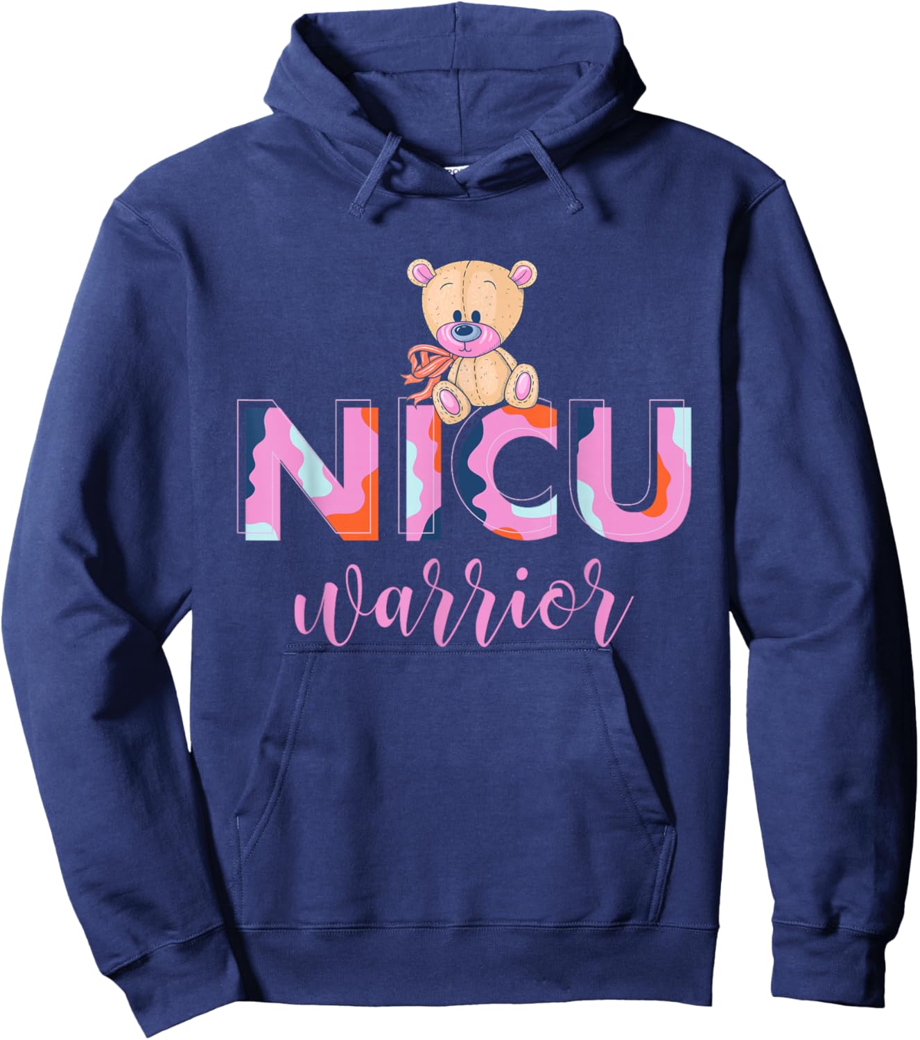 NICU Warrior, Neonatal Intensive Care Unit Hoodie - Hoodie | Navy