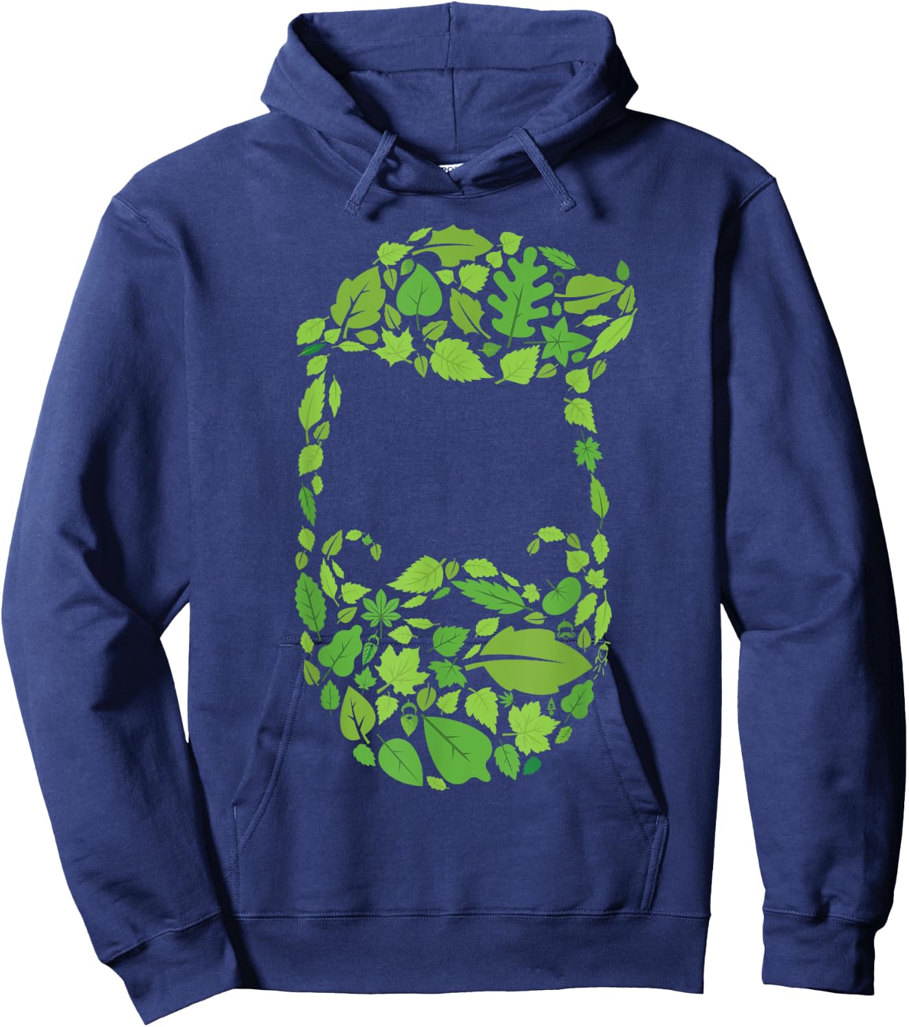 Leaf Beard - Big Beard Forest Hoodie - Hoodie | Navy