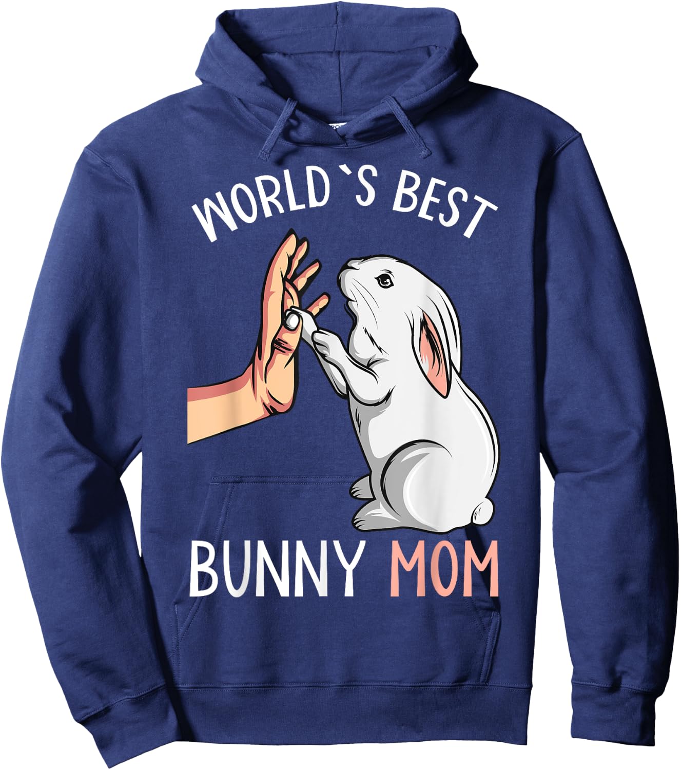 World´s Best Bunny Mom Rabbit Love Easter Girls Hoodie - Hoodie | Navy